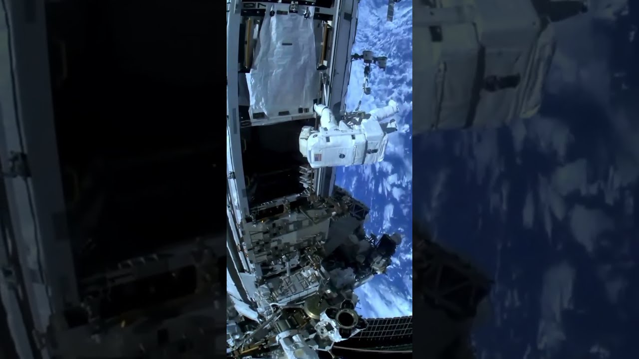 🚀ISS Live: Spacewalk - NASA Astronauts Working in #space #earthfromspace #isslive #nasa #spacewalk