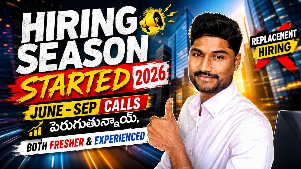 🚨 Hiring Season Started! June & July 2026 Interview Calls | Freshers & experience Jobs Update 🔥