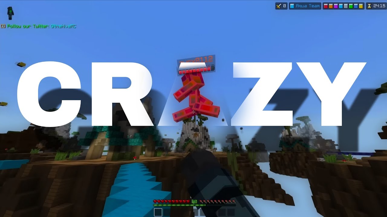 Destroying Everyone in Hive Bedwars Mobile 🎈 { Crazy }