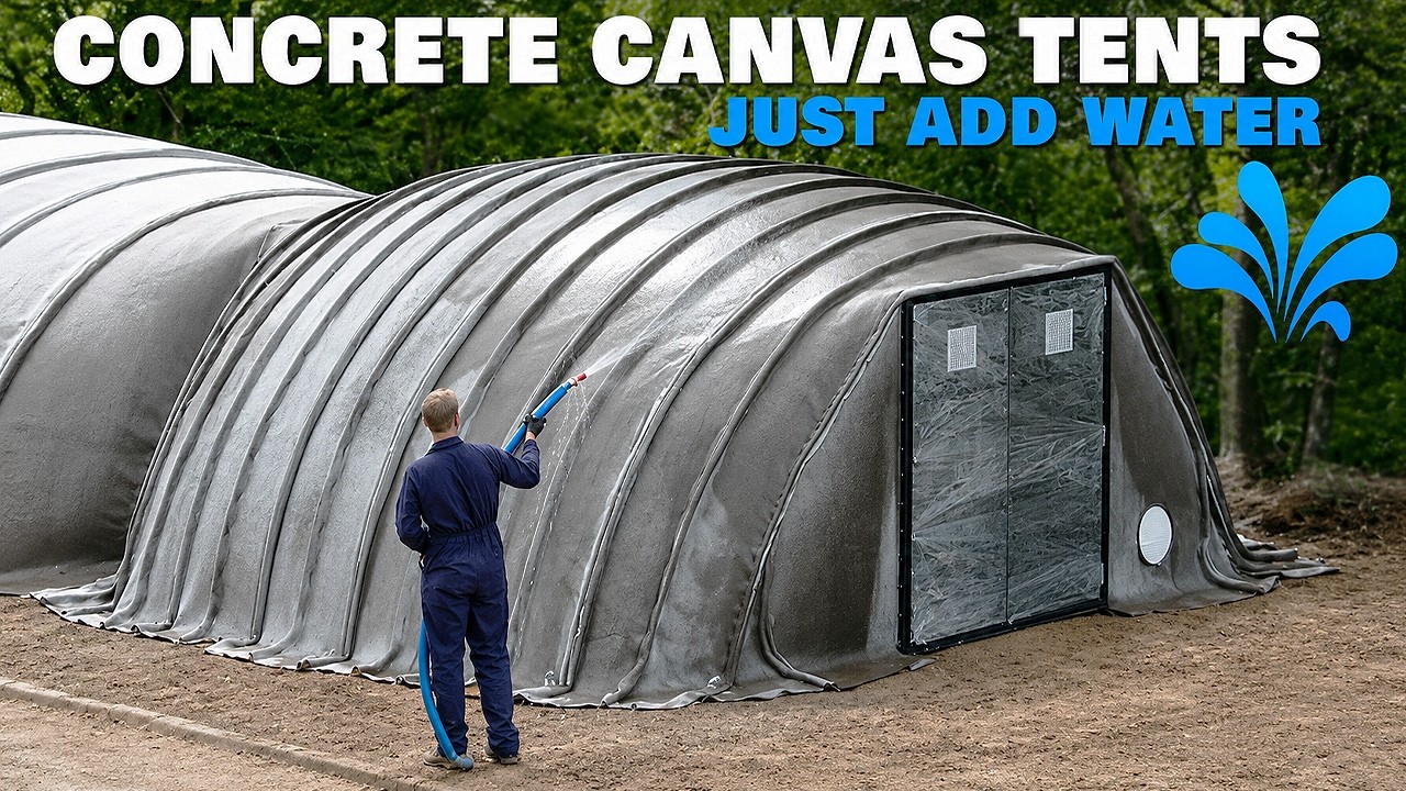 Premade Concrete Canvas Tents - Just Add Water