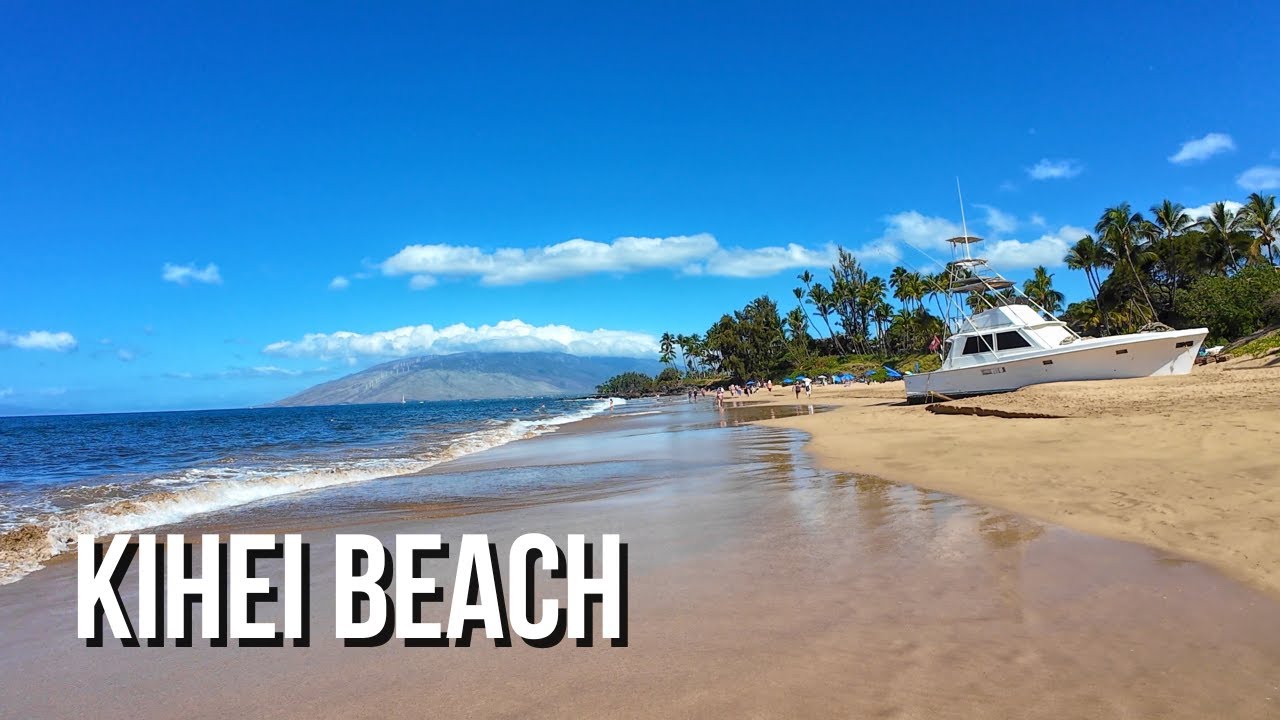 [4K] Walking Kihei Beach in Maui Hawaii