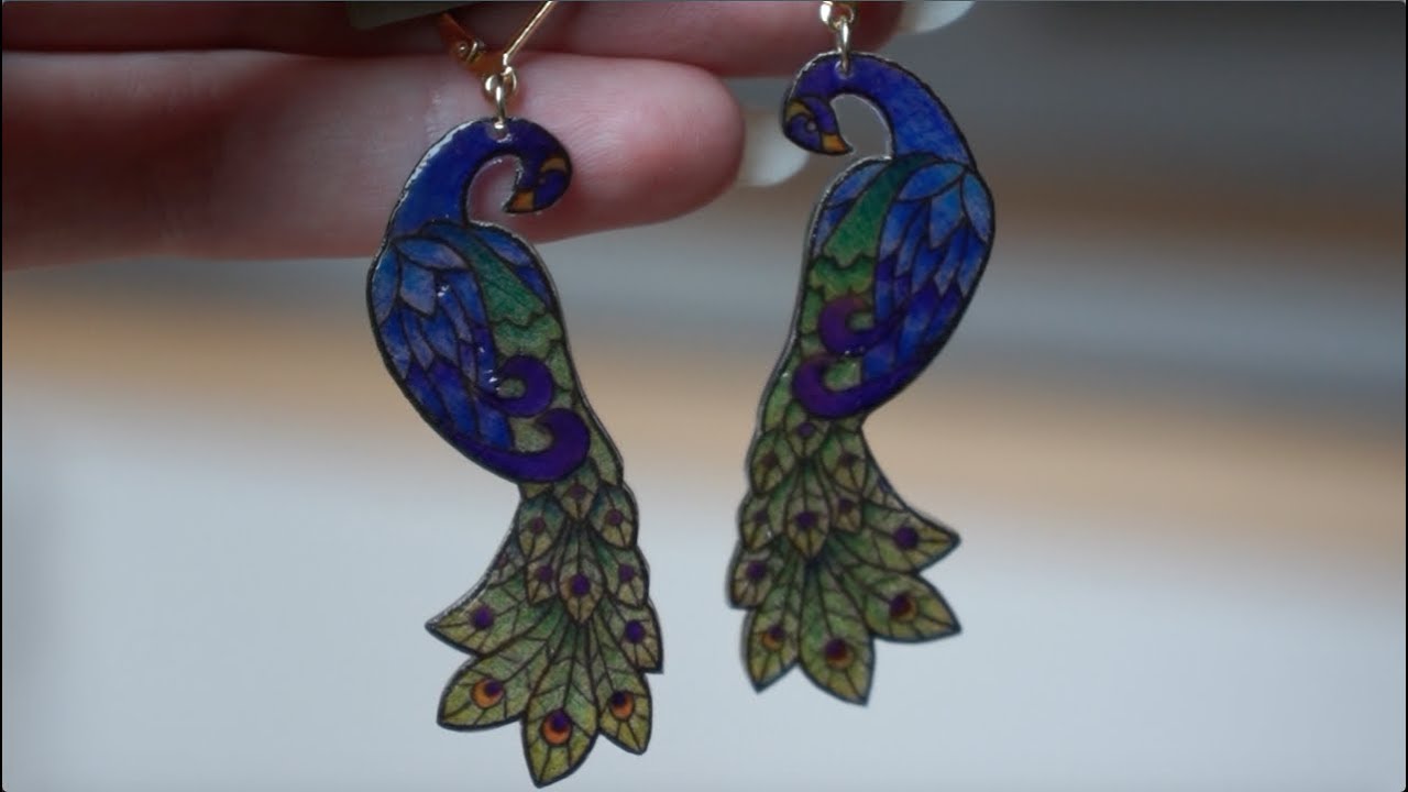 Making Stained Glass Inspired Earrings