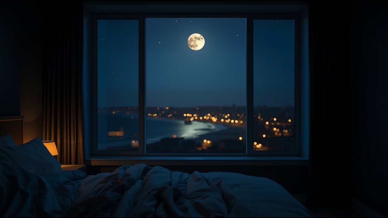 When You're Tired but Your Mind Won't Stop (3AM) | Rain on Window in Cozy Bedroom (2 Hours)