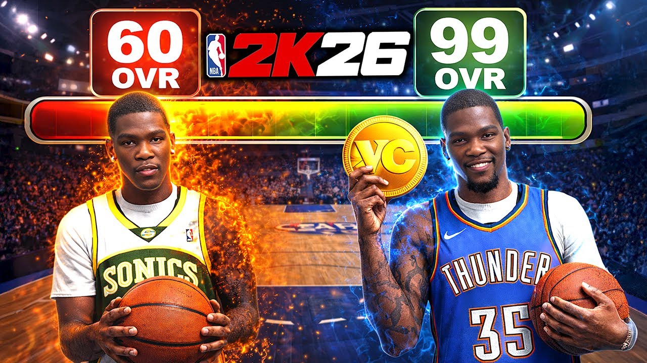 NBA 2k26 Kevin Durant 60 to 99 Overall (Full Movie) The Greatest KD Build Ever 😏