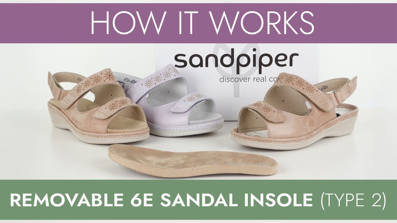 HOW IT WORKS: Ladies Removable Sandal Insole Type 2 (6E)