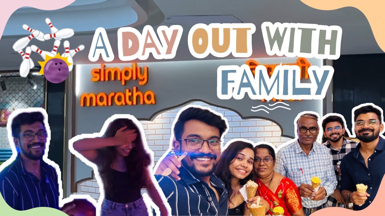 Aai Baba Sobat Chi Masti😍 | Pitla Bhakri in Mall🍲 | Bowling Challenge: Pati vs Patni vs Devars 🎳