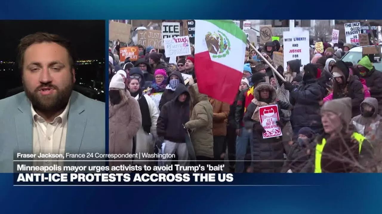 Tens of thousands protest in Minneapolis, other US cities over fatal ICE shooting &bull; FRANCE 24