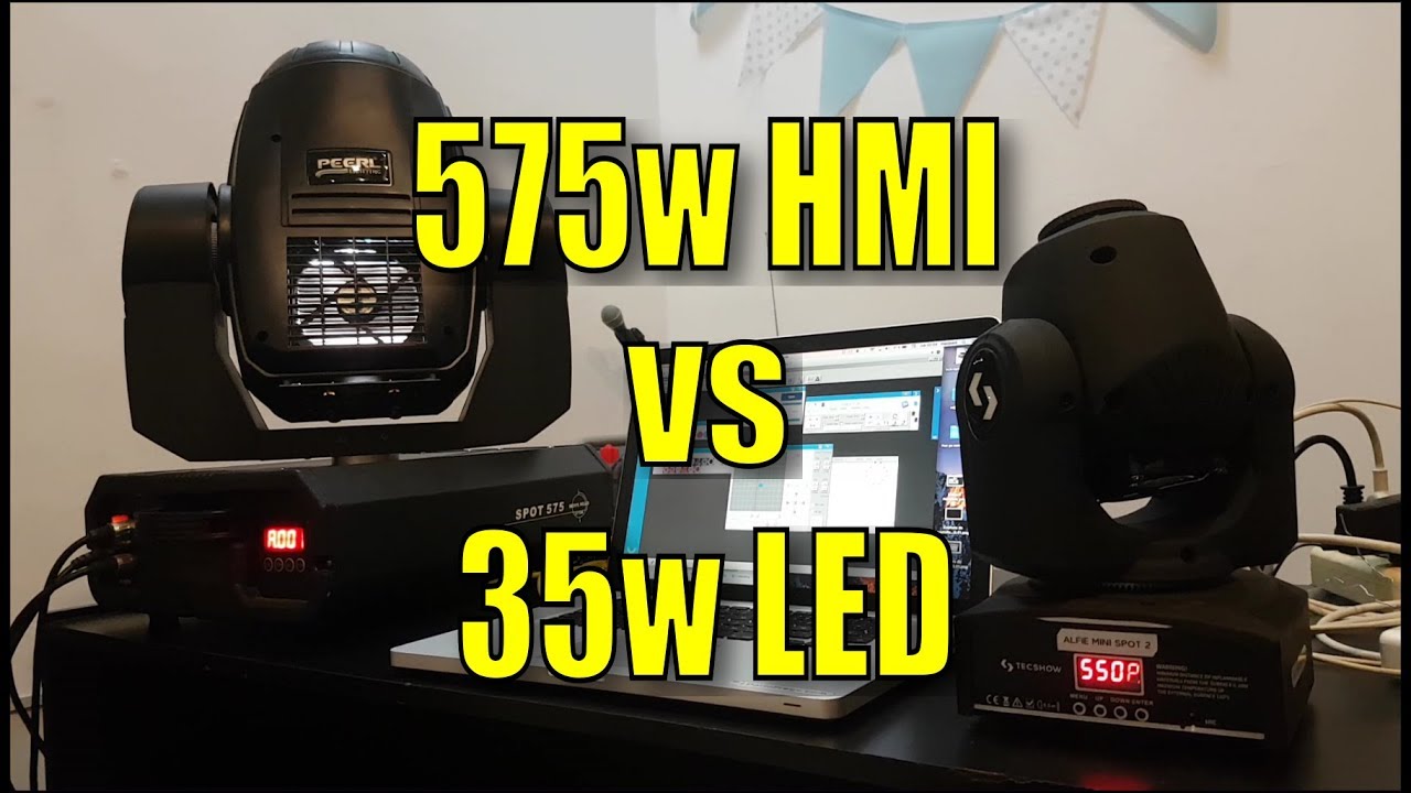 David vs Goliat: Cabezal 35w Led Cree Vs 575w Hmi (Comparación)