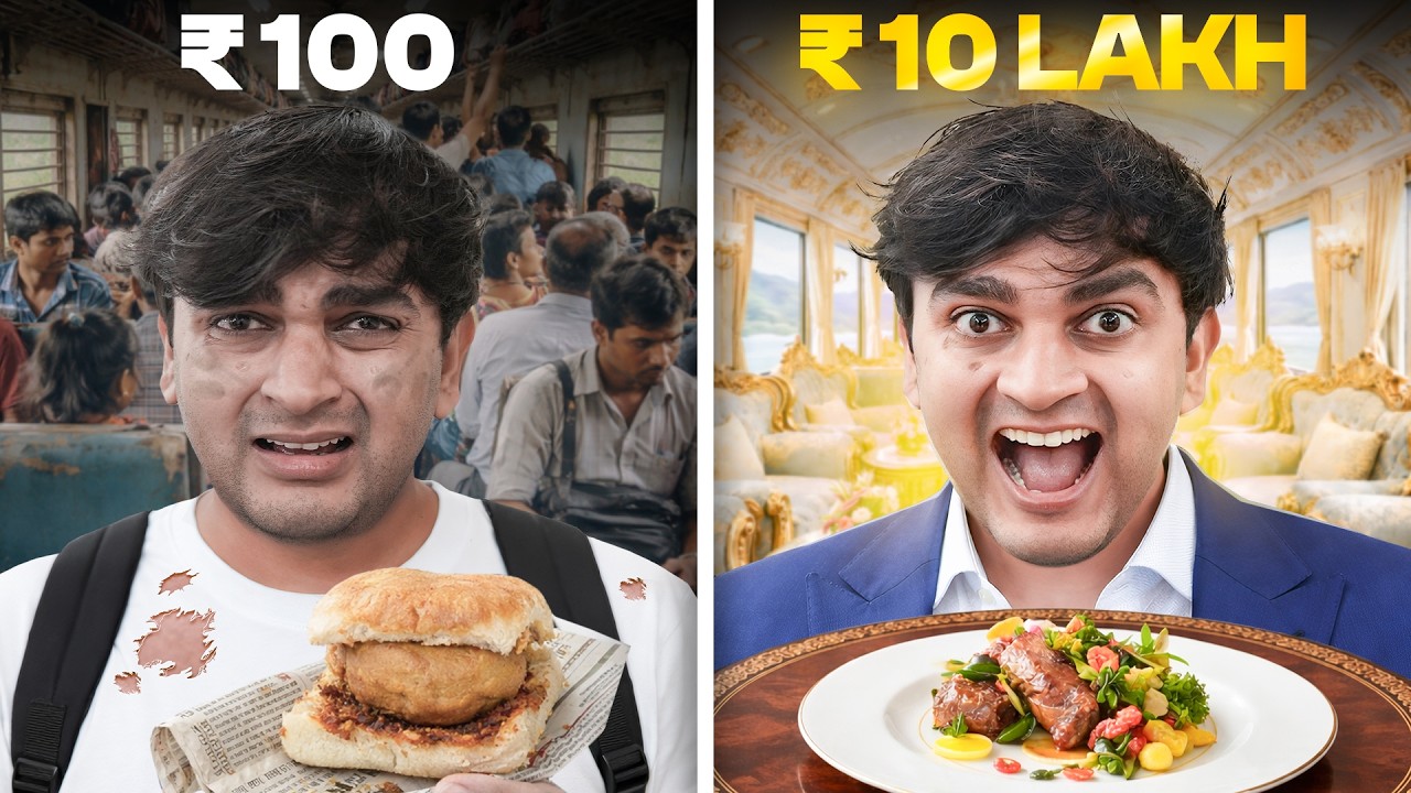 Trying Cheapest vs Most Expensive Train Food