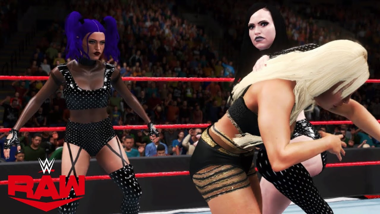 WWE 2K20 RAW MANDY ROSE & DANA BROOKE VS GIGI & JESSICA