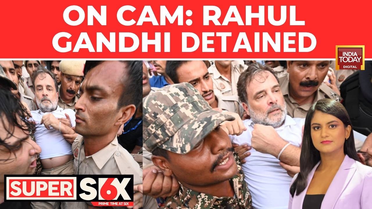 Watch: LoP Rahul Gandhi Detained After Dramatic Congress Protest Outside PM Modi's Residence