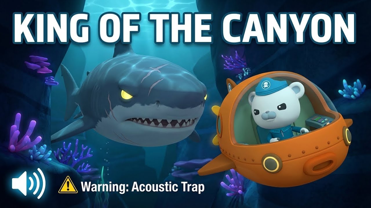 The King of the Canyon 👑 Octonauts Megalodon Sonic Trap Rescue! | Deep Sea Mystery & Marine Biology