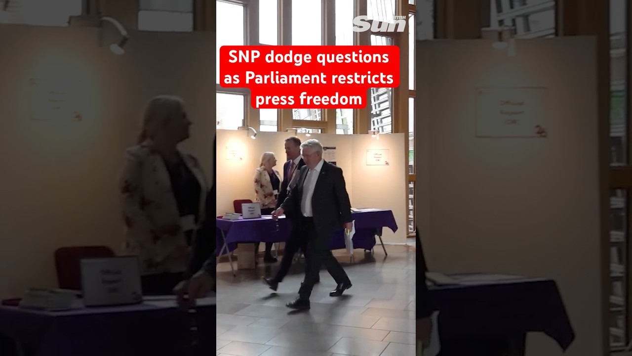 SNP Dodge Questions As The Press Moved in New 'SHOCKING' Parliament Restrictions