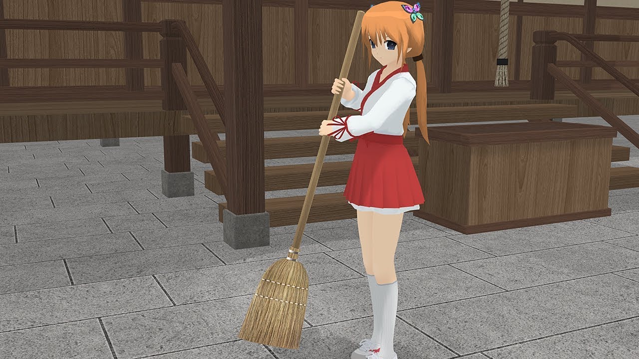 Working as a Shinto miko (Shoujo City)