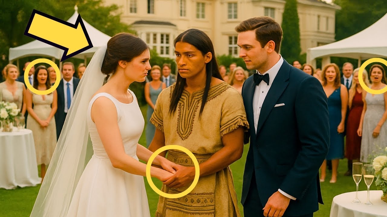 NADIE VEÍA AL INDÍGENA EN LA BODA… HASTA QUE LA NOVIA LO SALUDÓ Y SHOCKEÓ A TODOS
