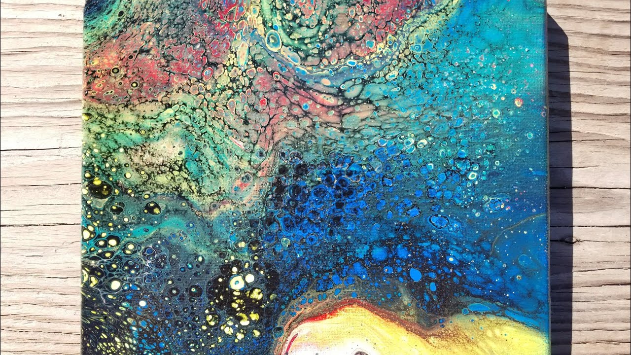 Acrylic Pouring | How I Finish My Paintings with Silicone