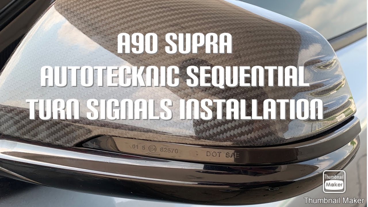 Autotecknic Sequential Turn Signal Installation For A90 Supra