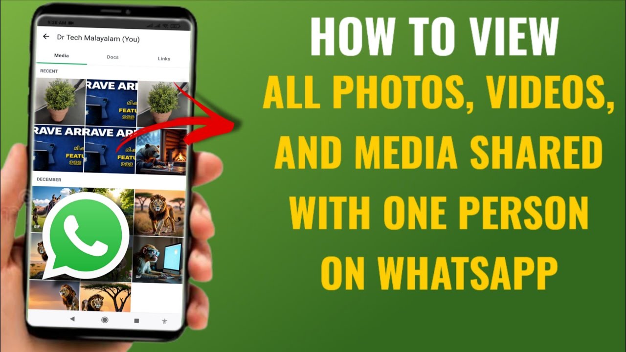 How to View All Photos, Videos, and Media Shared with One Person on WhatsApp | English