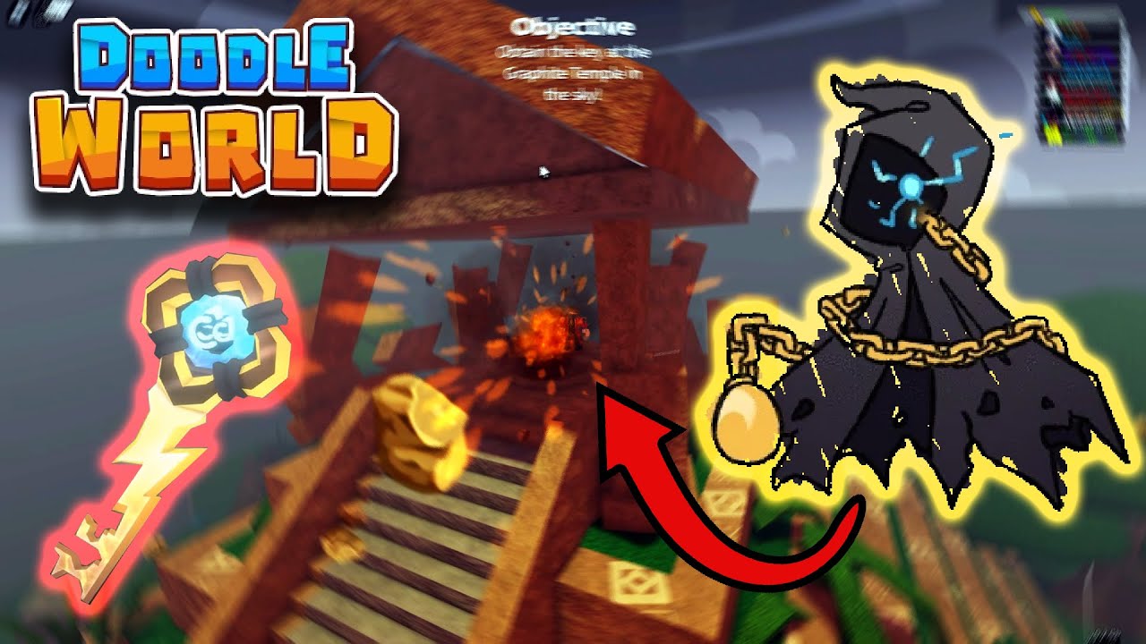 How to Get the FIRST KEY | Doodle World Graphite Forest Update Maze Guide (Chronos, Chests, Codes)