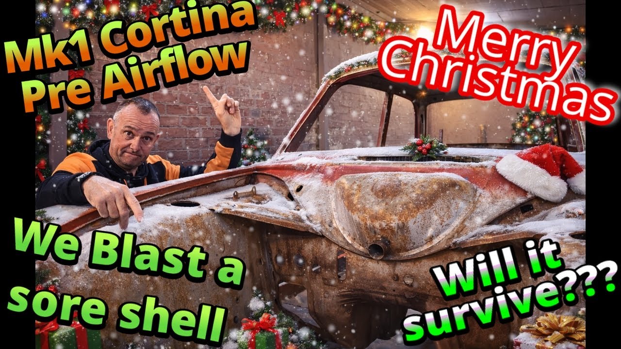 Мы пескоструйной обработкой воздухозаборника Ford Cortina MK1, и он находится в плачевном состоян...