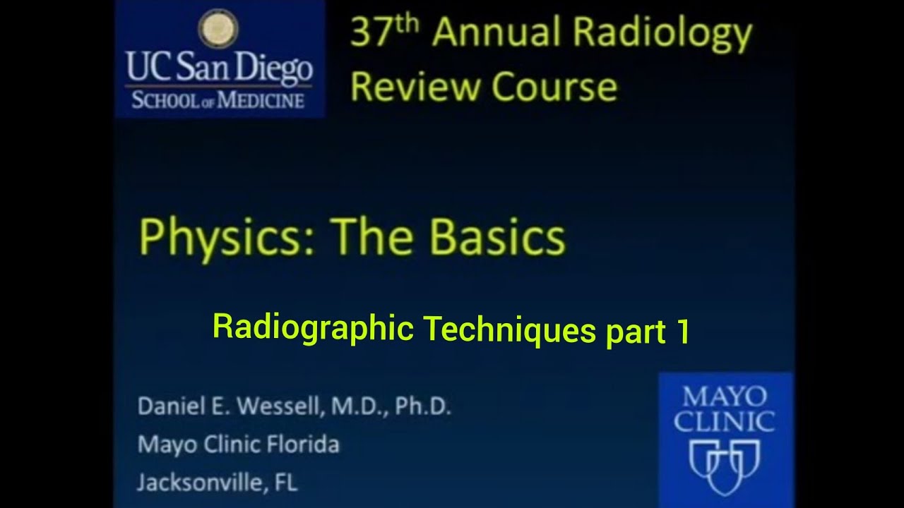 Radiographic techniques