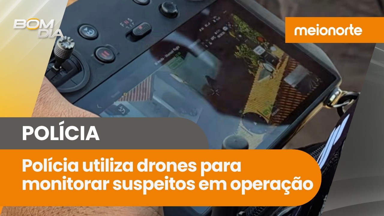 Polícia utiliza drones para monitorar suspeitos durante megaoperação em Demerval Lobão; veja!