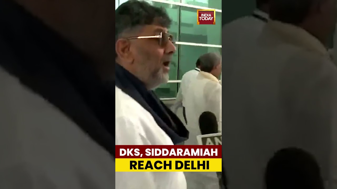Karnataka CM Delhi Visit: Siddaramaiah And DK Shivakumar&rsquo;s Reach Delhi | India Today