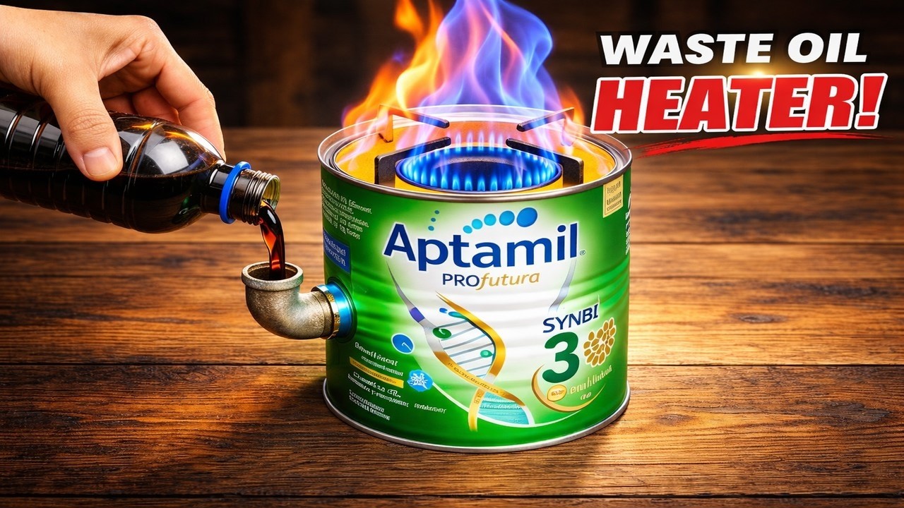 Millions Don&rsquo;t Know This! DIY 3 in 1 Waste Oil Heater &ndash; Hidden Free Energy for Winter 2026