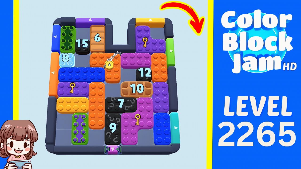 Color Block Jam Level 1357 (2265) Solution Walkthrough
