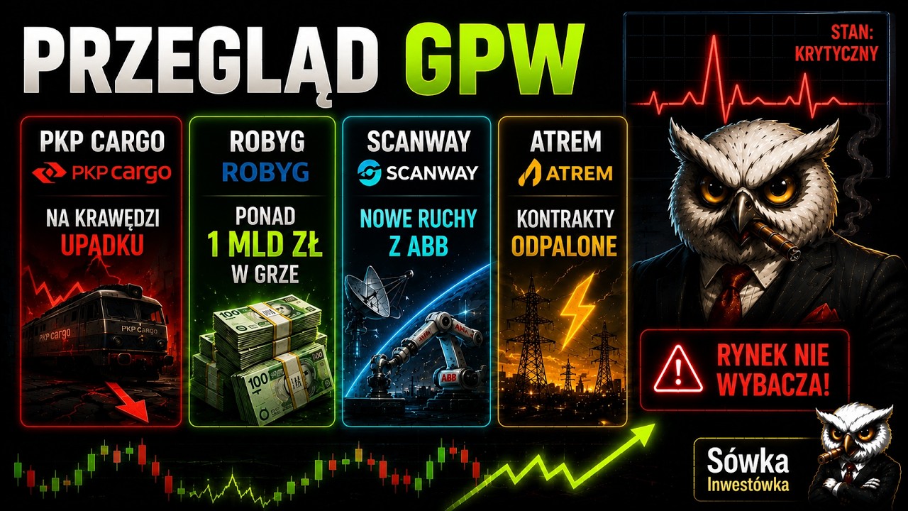PKP Cargo pod respiratorem, Robyg po miliard, Scanway miesza przy ABB, a Atrem odpala kontrakty #GPW