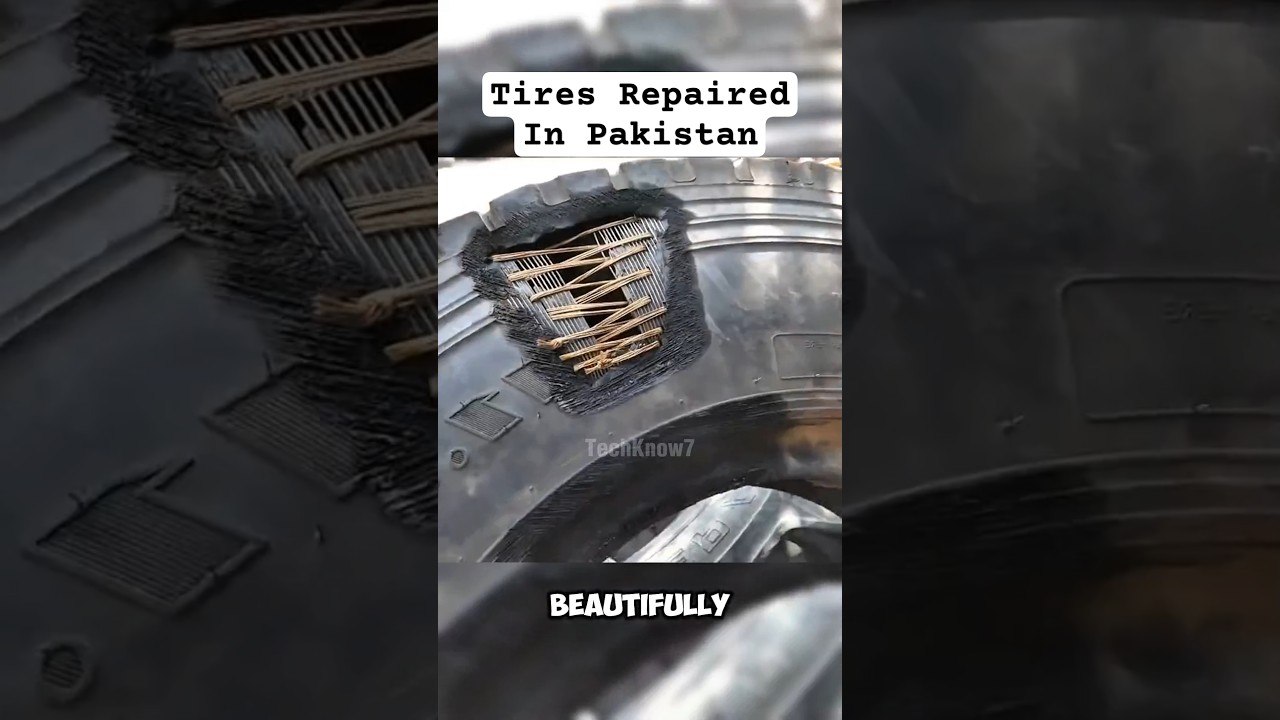 Pakistan's Genius Tire Repair