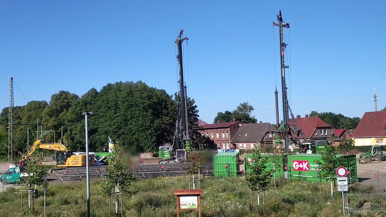 Generalsanierung der Bahnstrecke Hamburg-Berlin: Zweite Drehbohranlage in Aktion