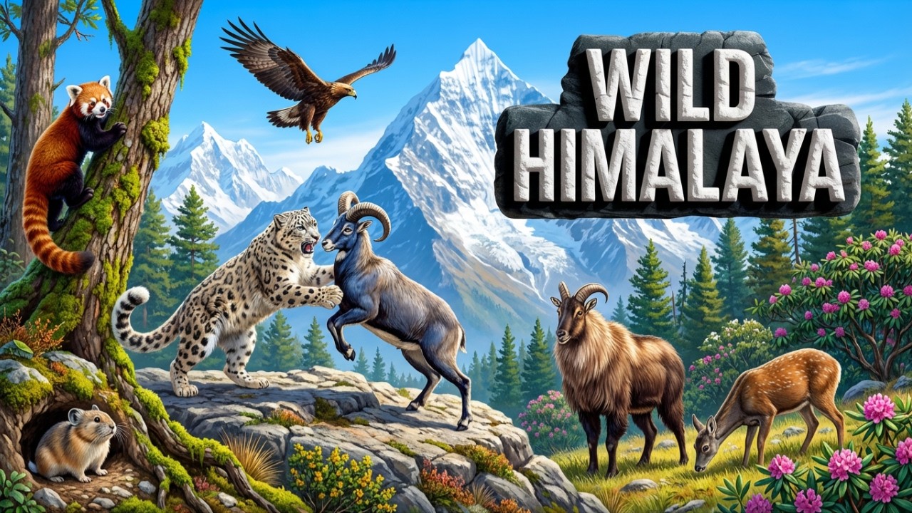 WILD HIMALAYA ❄️ | Animals Fighting Extreme Cold to Survive #animaltv #himalayawildlife