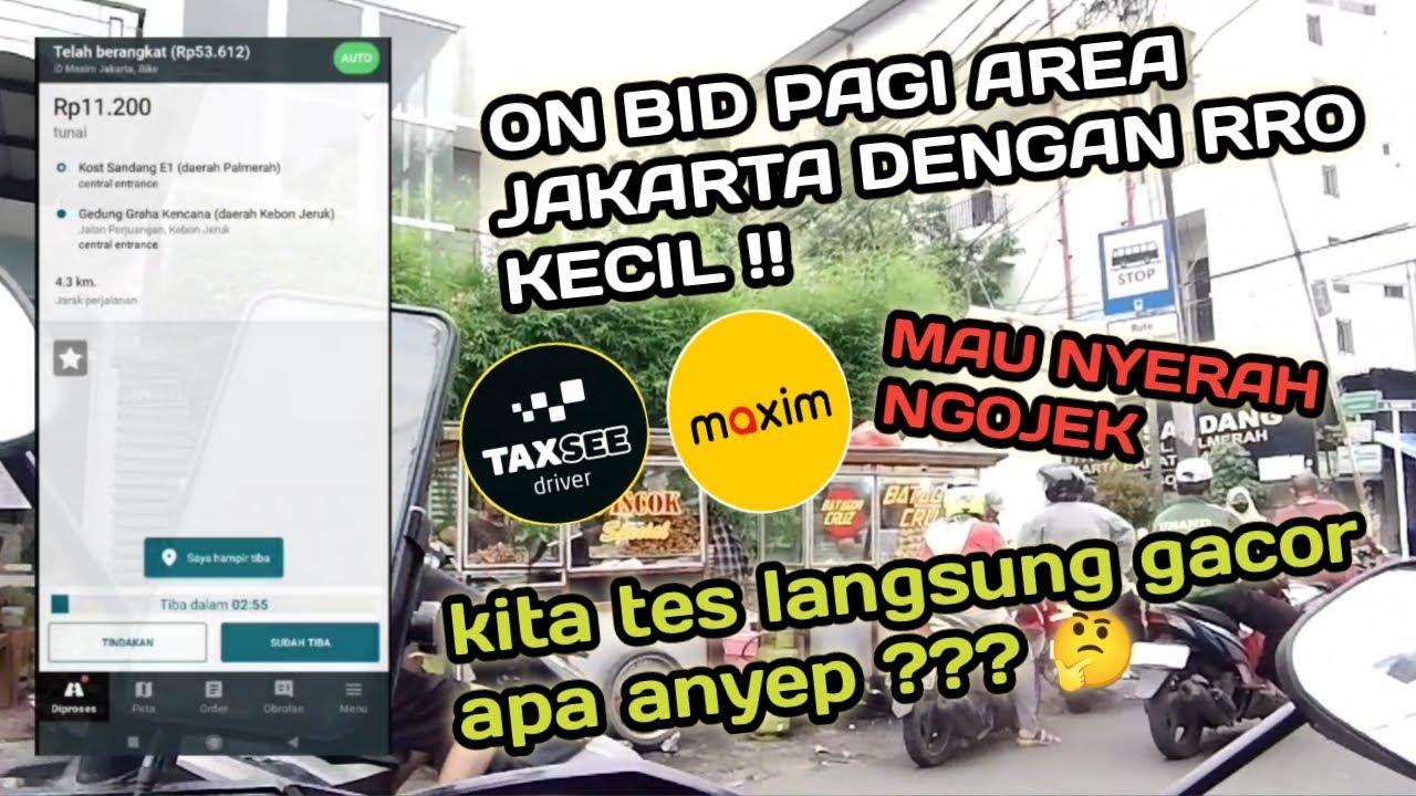 On bid Maxim pagi hari daerah jakarta ( jam 06.00 - 08.00 ) rro kecil anyep part 5