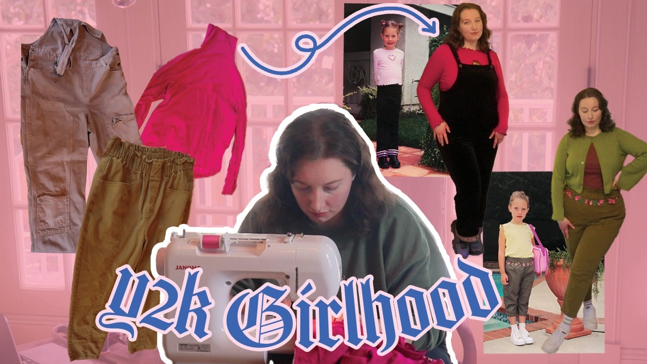 Fixing my creative burnout by flipping pieces I don’t wear inspired by my CHILDHOOD | Y2K DIYs