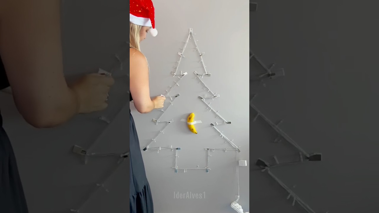 DIY &Aacute;rvore de Natal de Parede F&aacute;cil! Parte 4