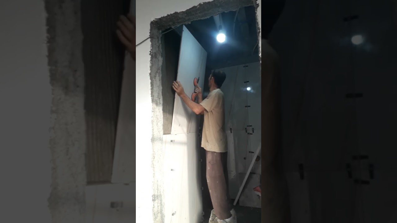 راویش بروش کاری جای لوله آب والهانگ نصف نم 