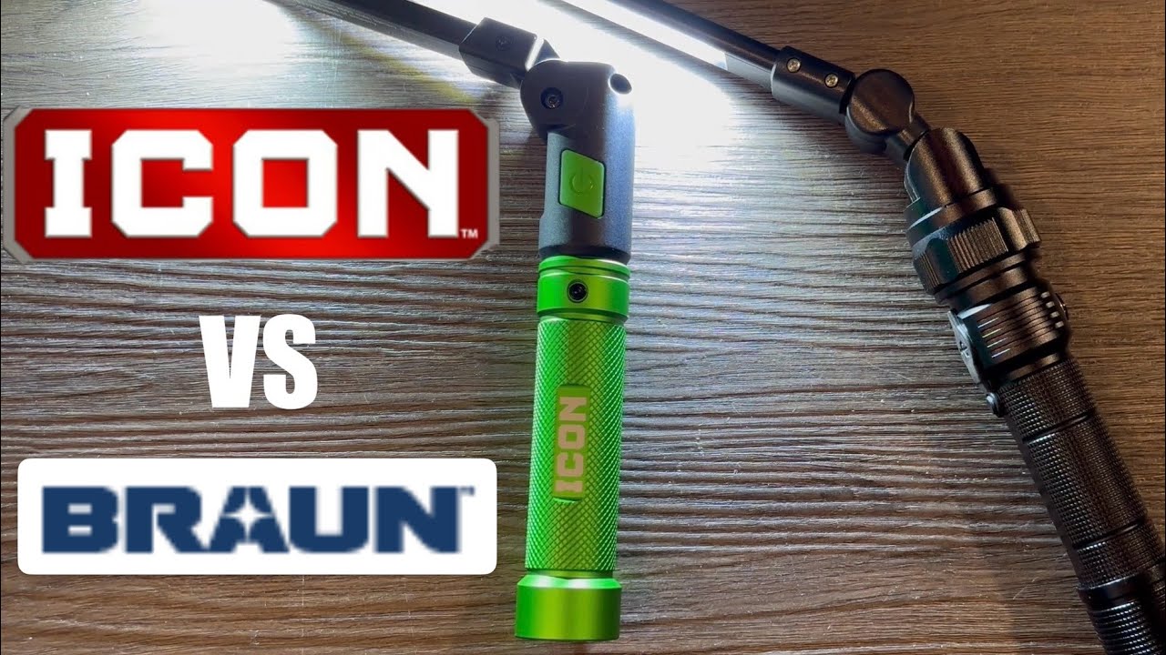 Which Flashlight is Better?  Icon vs Braun