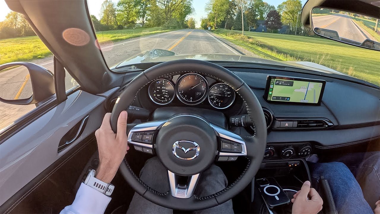 2025 Mazda MX-5 ND3 Club Roadster - Red Line Sunset Drive (POV Binaural Audio)