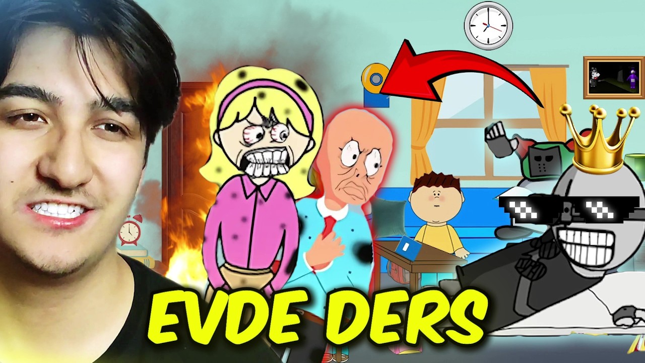 S&Uuml;PER KOMİK EVDE OKUL ANİMASYONLARI TEPKİ!
