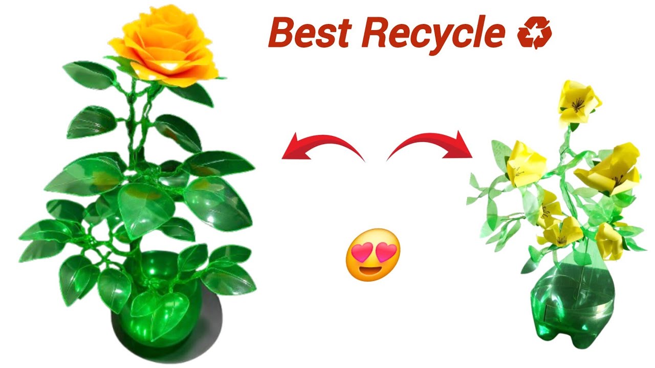 DIY Flower Vase from Plastic Bottle | Best Out of Waste Idea|How to Make a Stylish Vase from waste