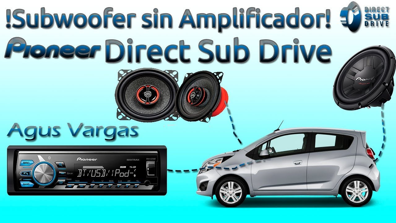 Conectar un subwoofer sin amplificador | Pioneer Direct Sub Drive | Instalacion y configuracion