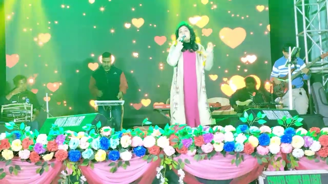 Ahana Ghosh singing Saiyaara song at Behala Jogotpur Kheyali Sangha 