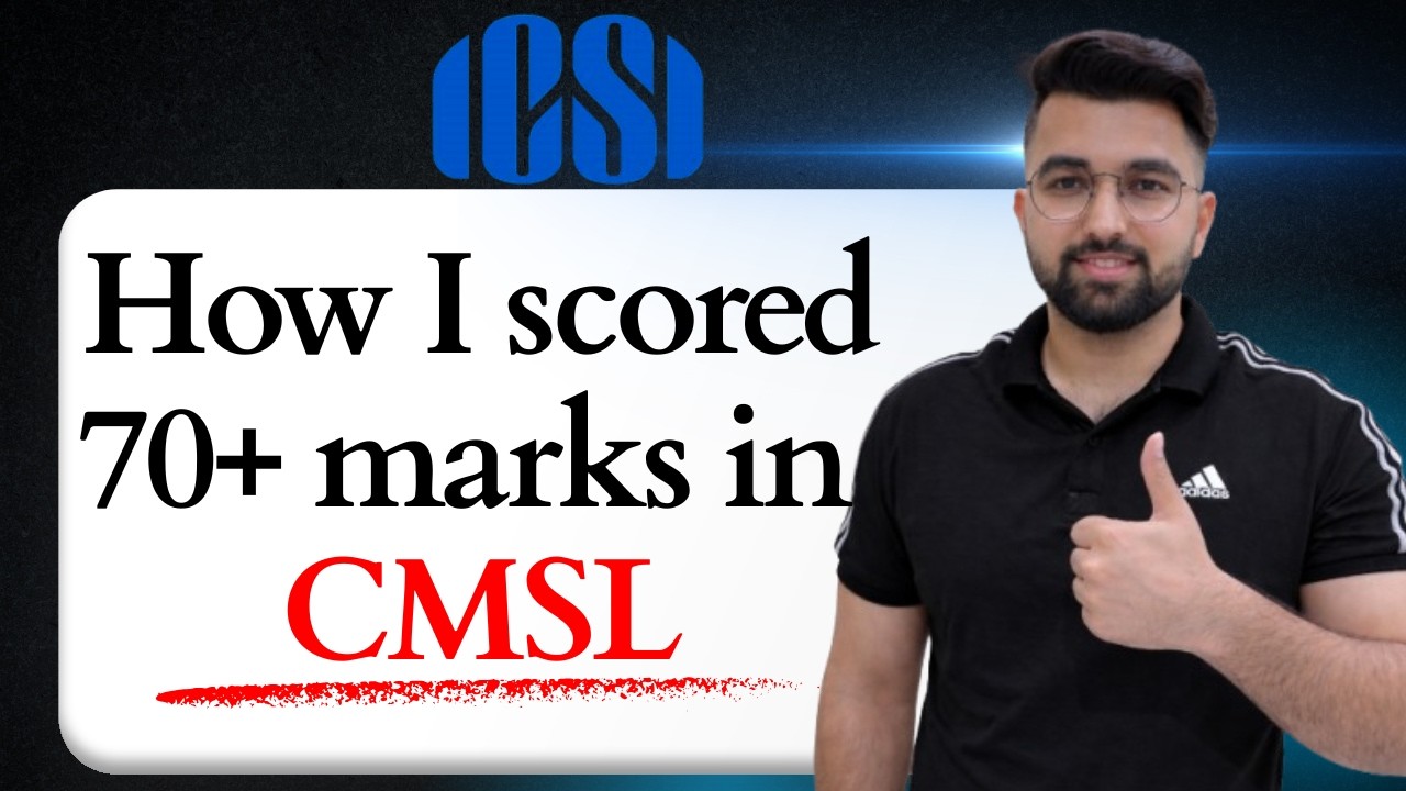 CMSL Strategy (Score 70+ Easily) || Sahil Arora
