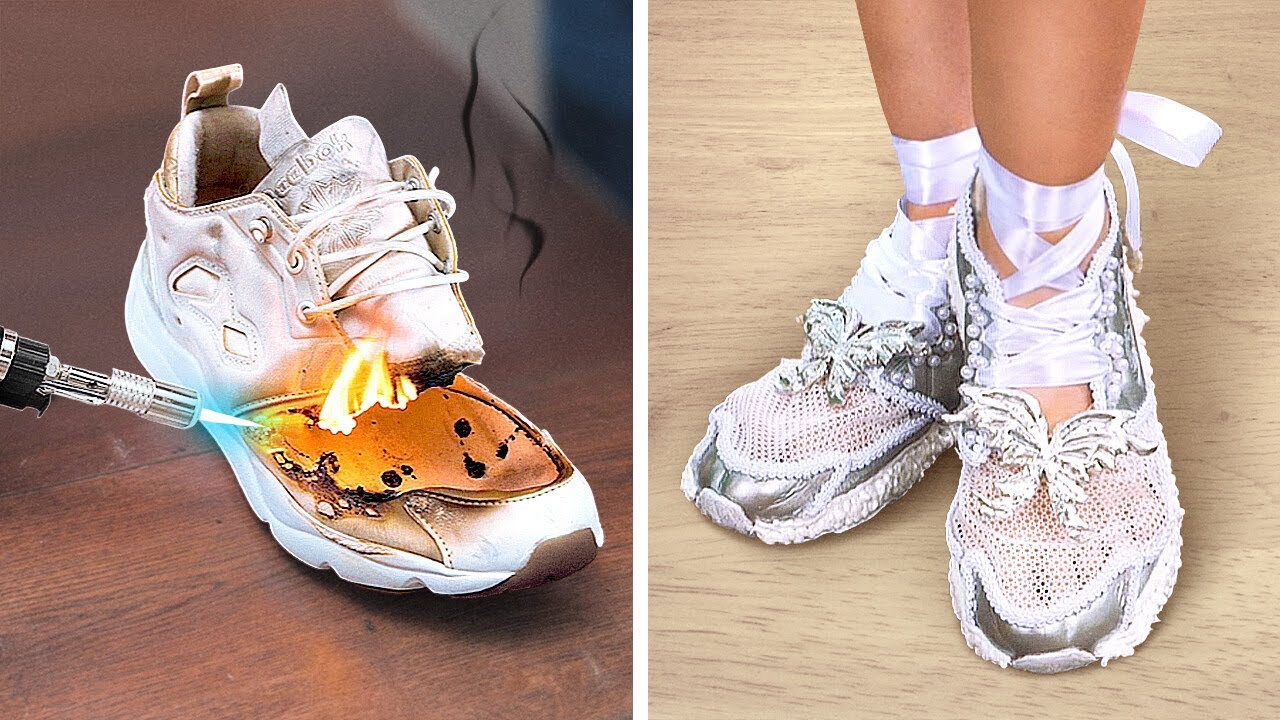 From Ordinary Sneakers to a Fairy Tale! DIY Shoes with Unique Design