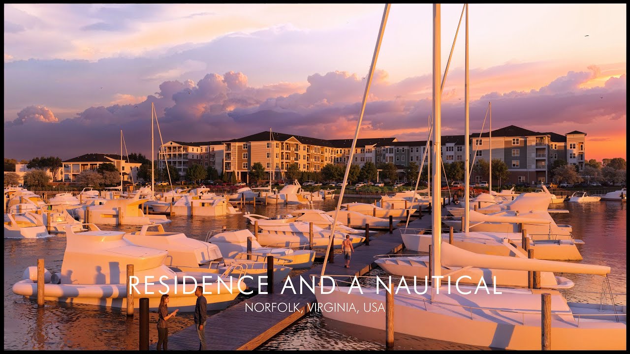 Architectural Visualization for a RESIDENCE AND A NAUTICAL, Norfolk, Virginia, USA