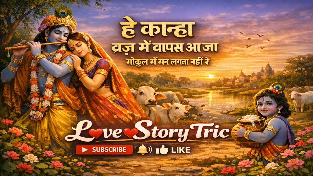 हे कान्हा व्रज में वापस आ जा | Heart Touching Krishna Bhajan | Love Story Tric