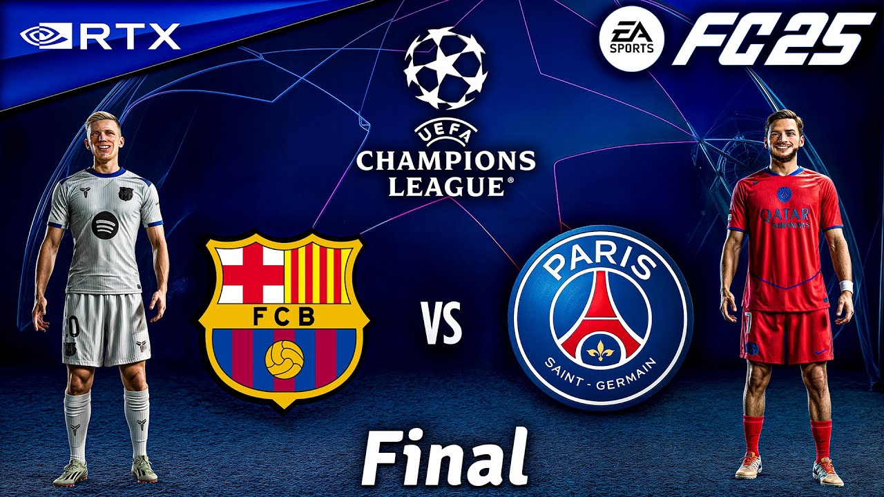 FC 25 - Barcelona vs. PSG Ft. Williams, Garcia, | UEFA Champions League Final | [4K60]
