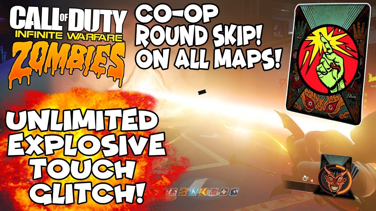 Infinite Warfare Zombies *UNLIMITED* EXPLOSIVE TOUCH GLITCH! COOP ROUND SKIP GLITCH ON ALL MAPS!