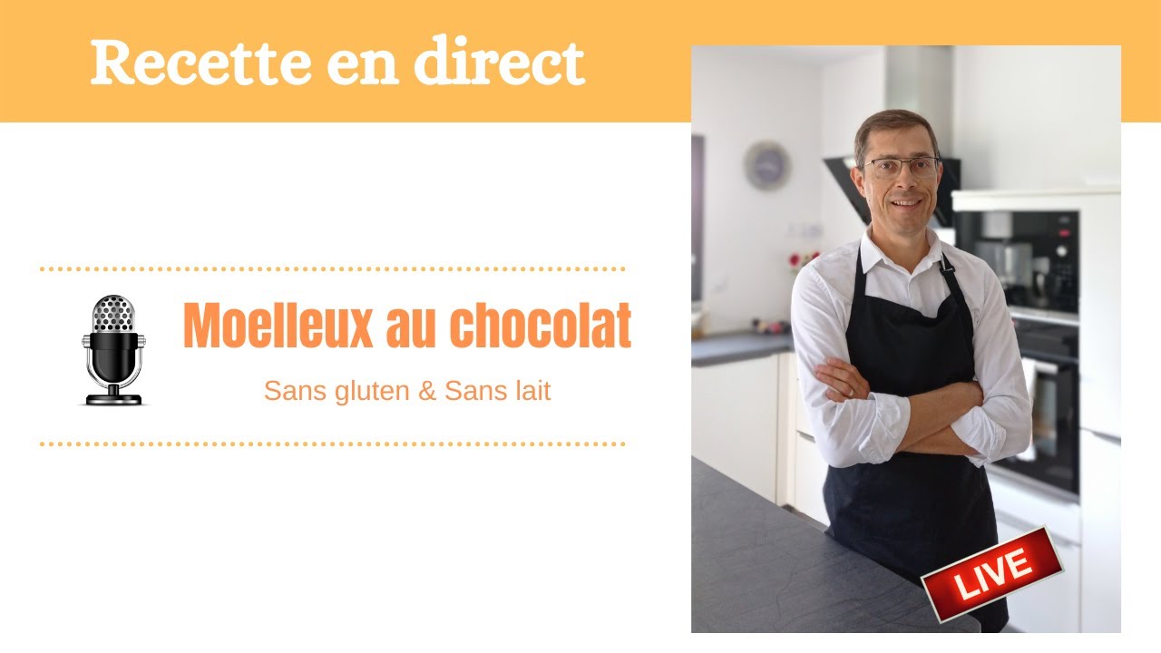 Moelleux au chocolat sans gluten et sans lait